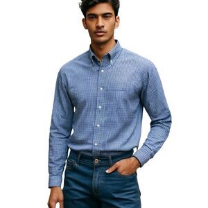 Ralph Lauren Plaid Long Sleeve Button Down Shirt Men’s Size L